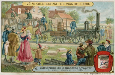 Die erste Dampfeisenbahn, 1825